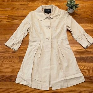 NINE WEST linen blend blazer jacket